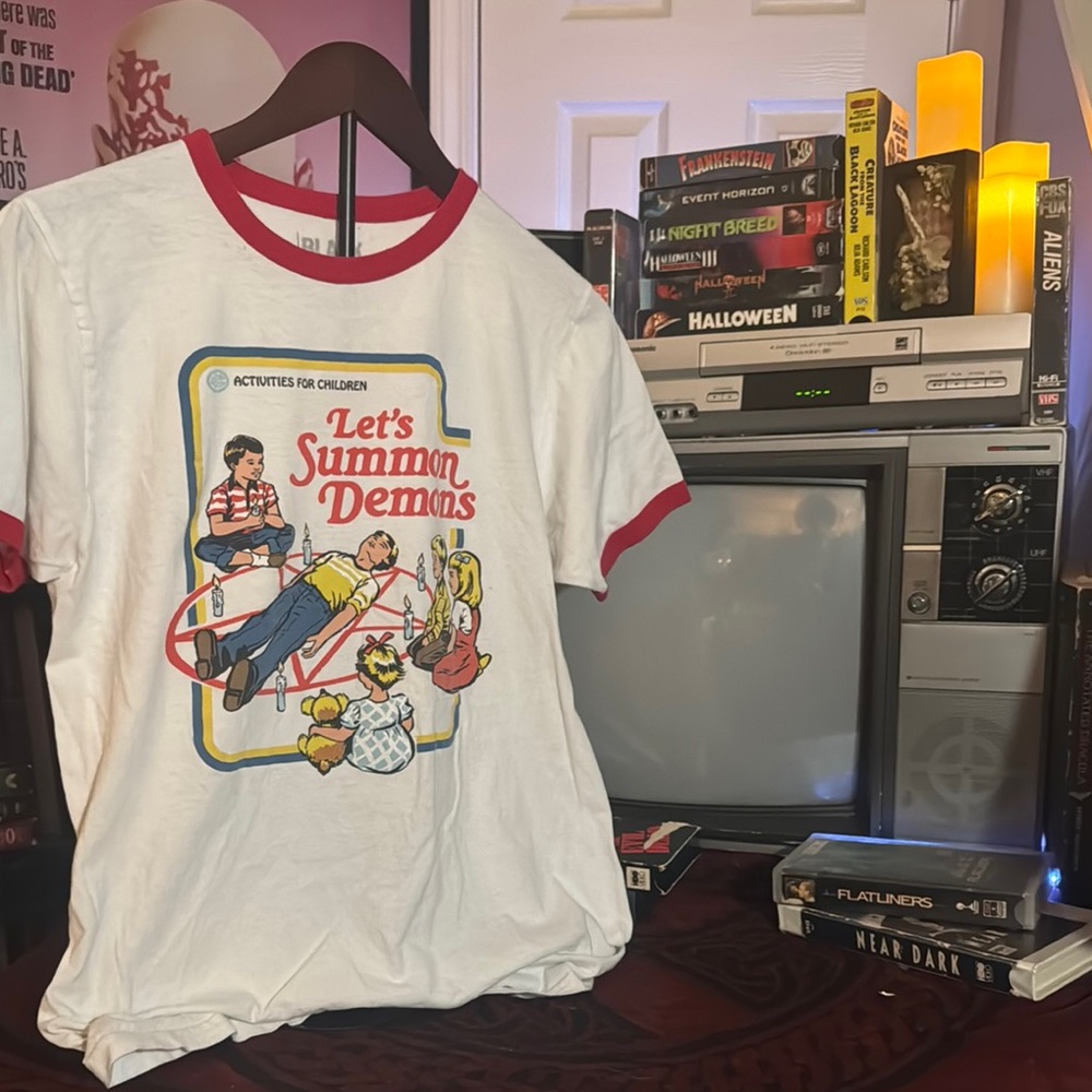 Vintage Style Steven Rhodes “Let’s Summon Demons” Shirt Threadless